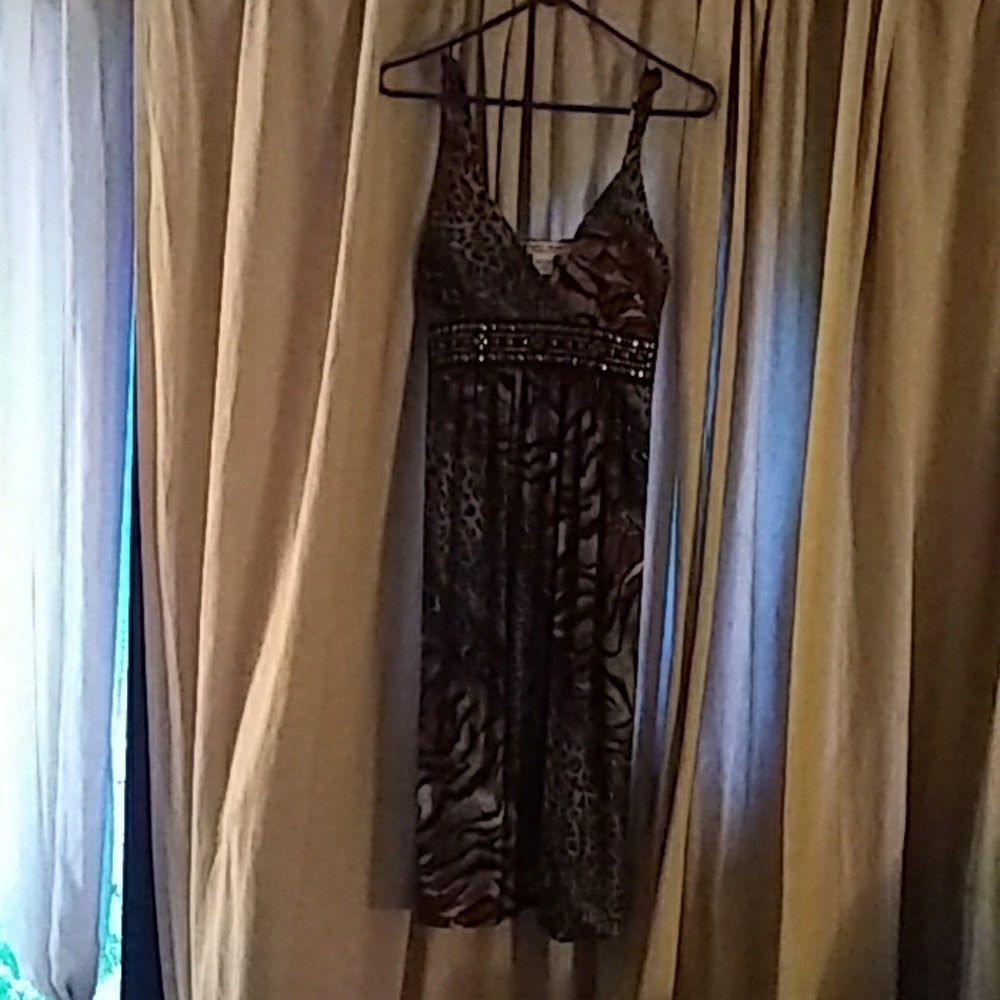 Studio West Animal Print Cocktail Dress